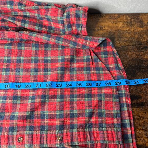 J.Crew Brushed Twill Classic Fit Button Down Shirt Holiday Plaid Men L Cabincore - Picture 11 of 12